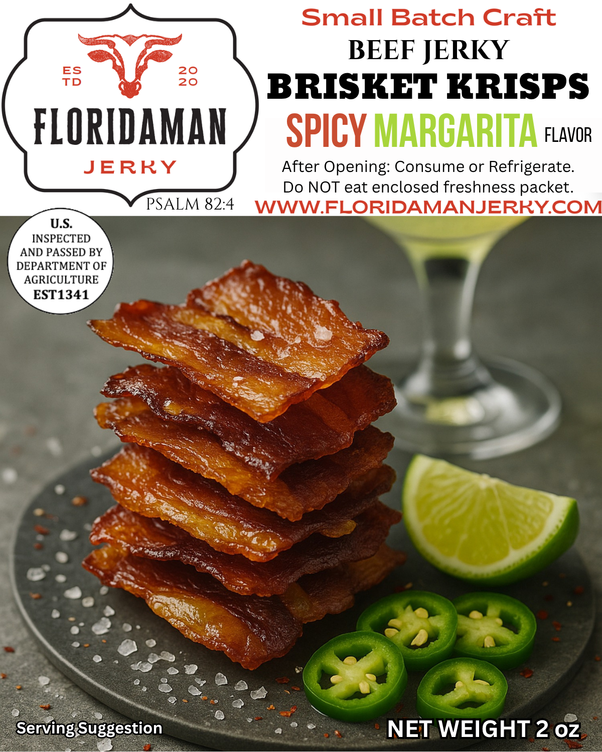 Spicy Margarita Brisket Krisps